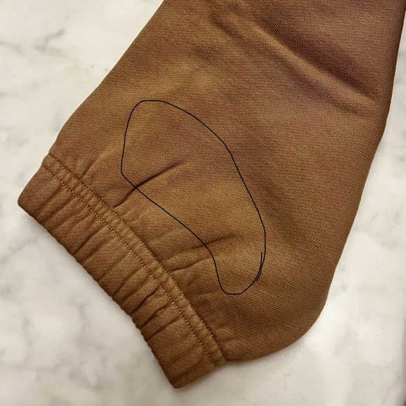 TNA Cozy Fleece Boyfriend Basic Sweatpant - Khaki Beige - Picture 13 of 14